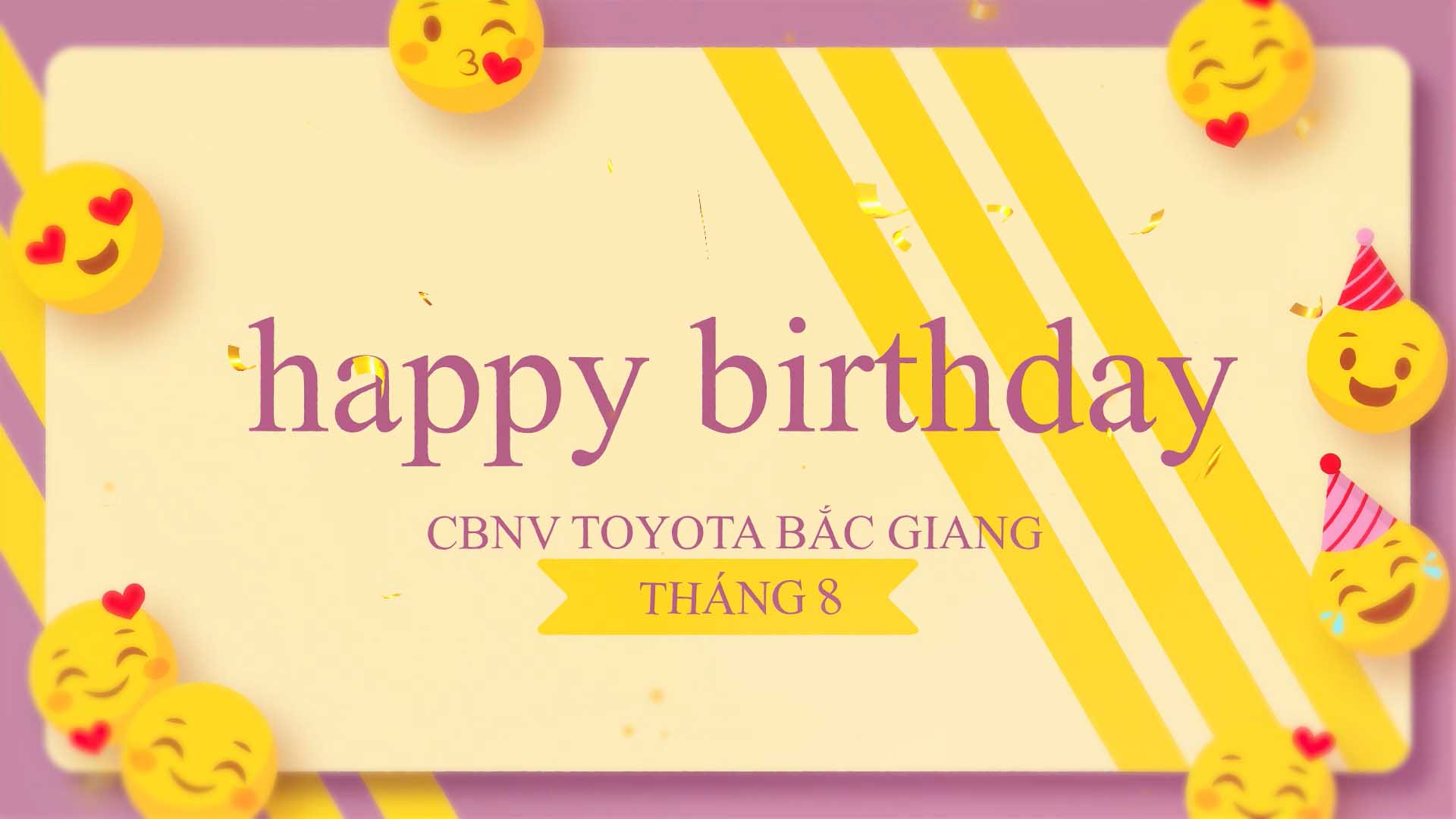 Chúc mừng sinh nhật Nhân sự tháng 8