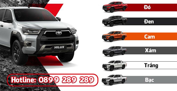 Toyota Hilux: Thông tin giá lăn bánh và khuyến mại mới nhất 2021 tại Toyota Bắc Giang